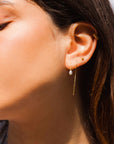 Semi-colon earring