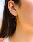 Semi-colon earring
