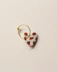 Orecchino Cuore Muccato