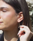 Semi-colon earring